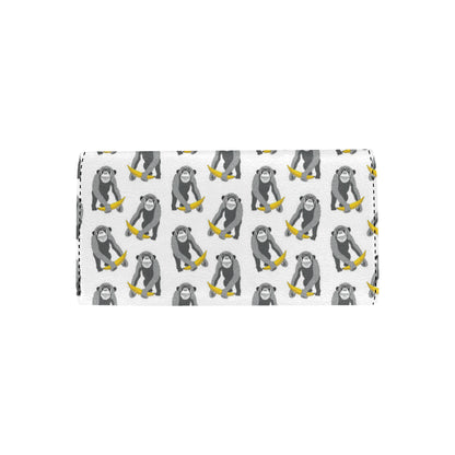 Chimpanzee Pattern Print Design 05 Women's Trifold Wallet