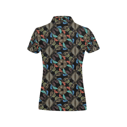 Ancient Greek Print Design LKS308 Women's Polo Shirt