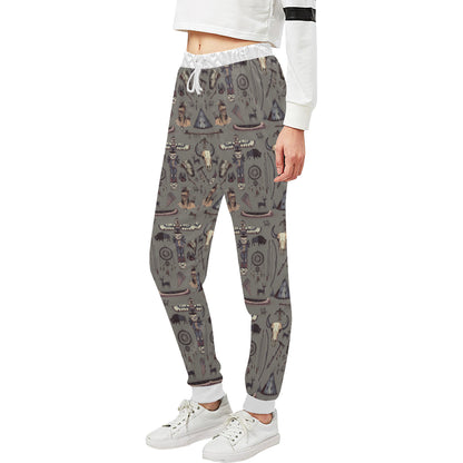 Native Indian life Design Print Unisex Sweatpants