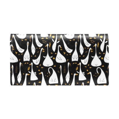 Goose Print Design LKS401 Women's Trifold Wallet