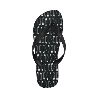 Safety Pin Print Design LKS302 Flip Flops