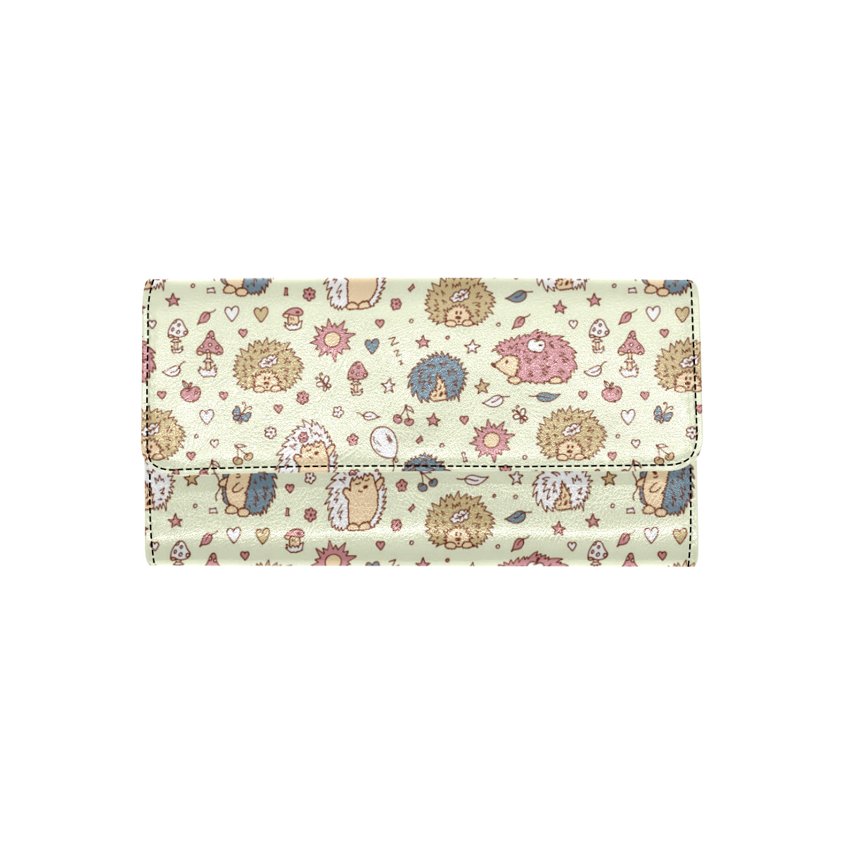 Hedgehog Cute Pattern Print Design 01 Women's Trifold Wallet
