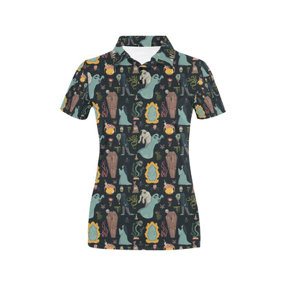 Creepy Print Design LKS303 Women's Polo Shirt