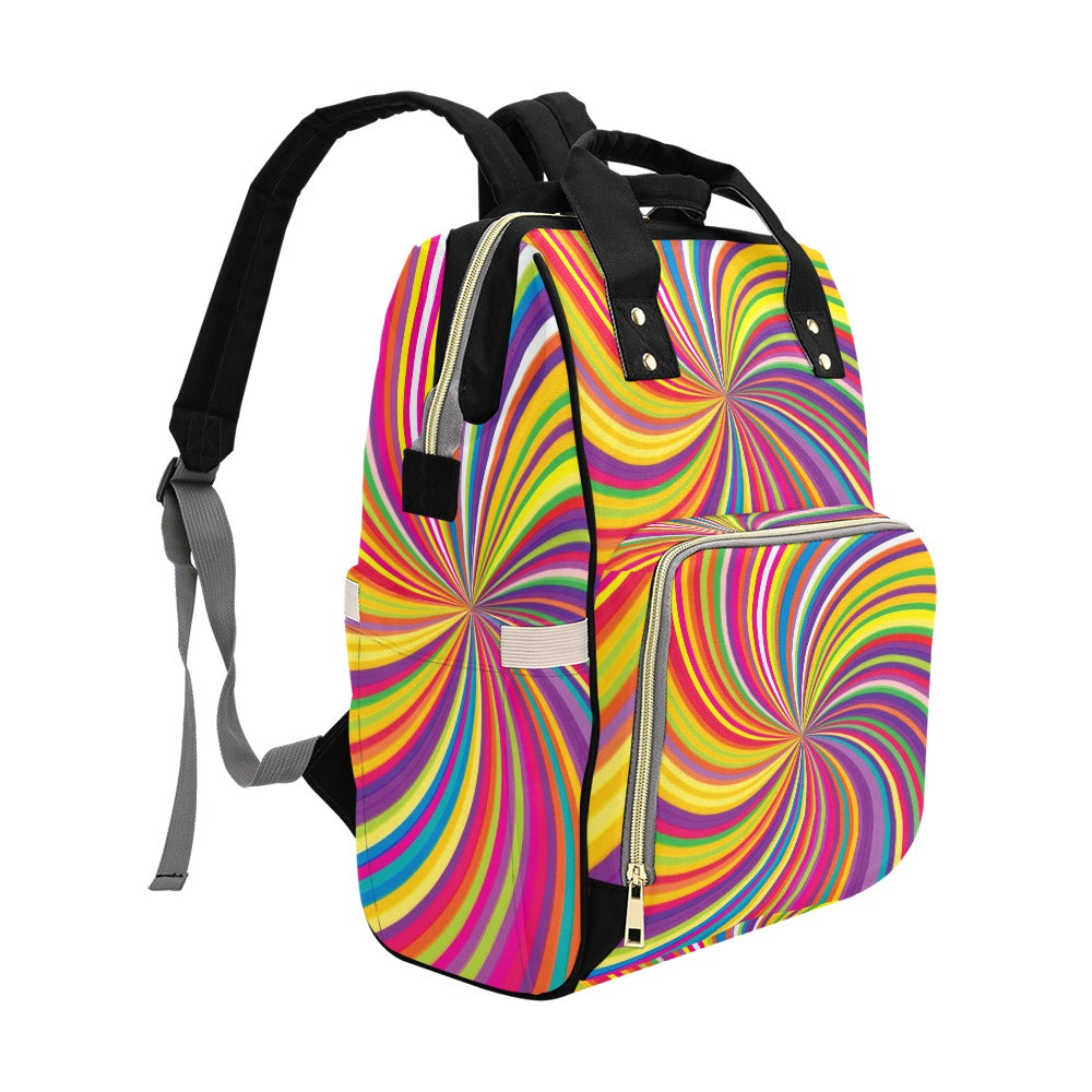 Vortex Print Design LKS301 Diaper Bag Backpack