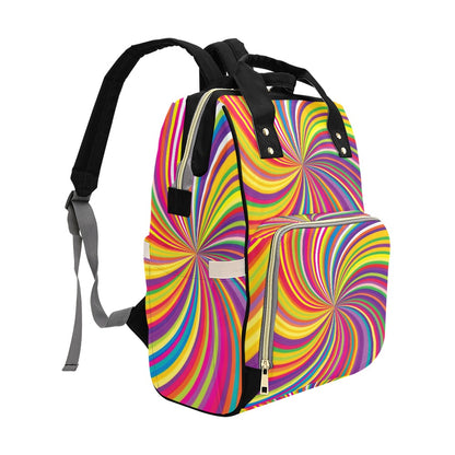 Vortex Print Design LKS301 Diaper Bag Backpack