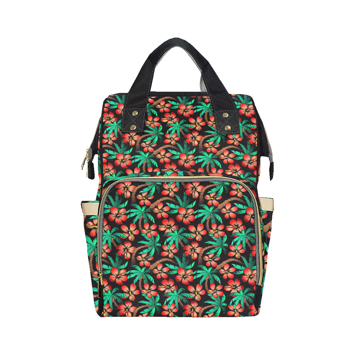 Hawaiian Themed Pattern Print Design H022 Diaper Bag Backpack