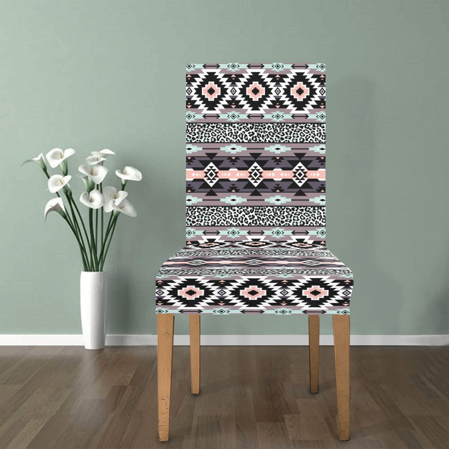 Safari Pattern Print Design LKS302 Dining Chair Slipcover