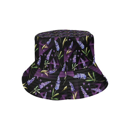 Lavender Pattern Print Design LV07 Unisex Bucket Hat
