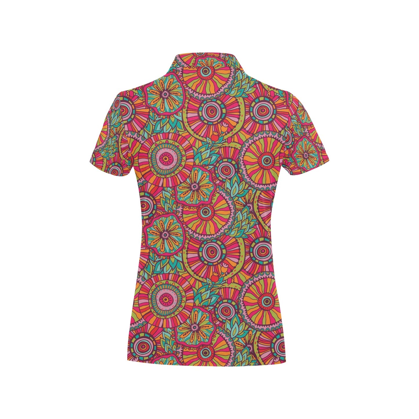 Boho Pattern Print Design 01 Women's Polo Shirt