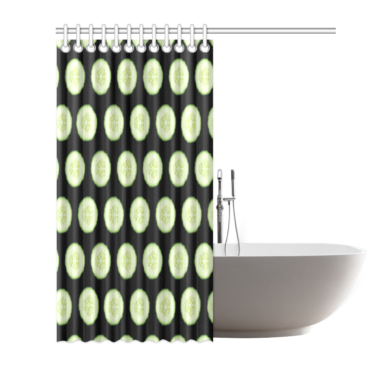 Cucumber Pattern Print Design CC02 Shower Curtain
