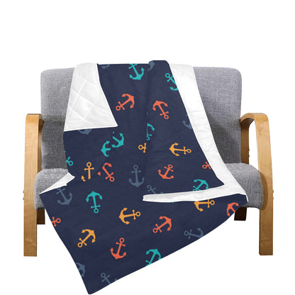 Anchor Pattern Print Design 05 Premium Quilt