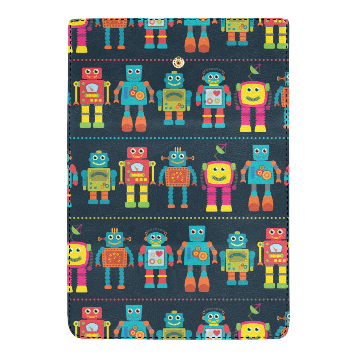 Robot Pattern Print Design A01 Women's Trifold Wallet