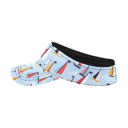Sailboat Print Design LKS304 Unisex Sun Visor