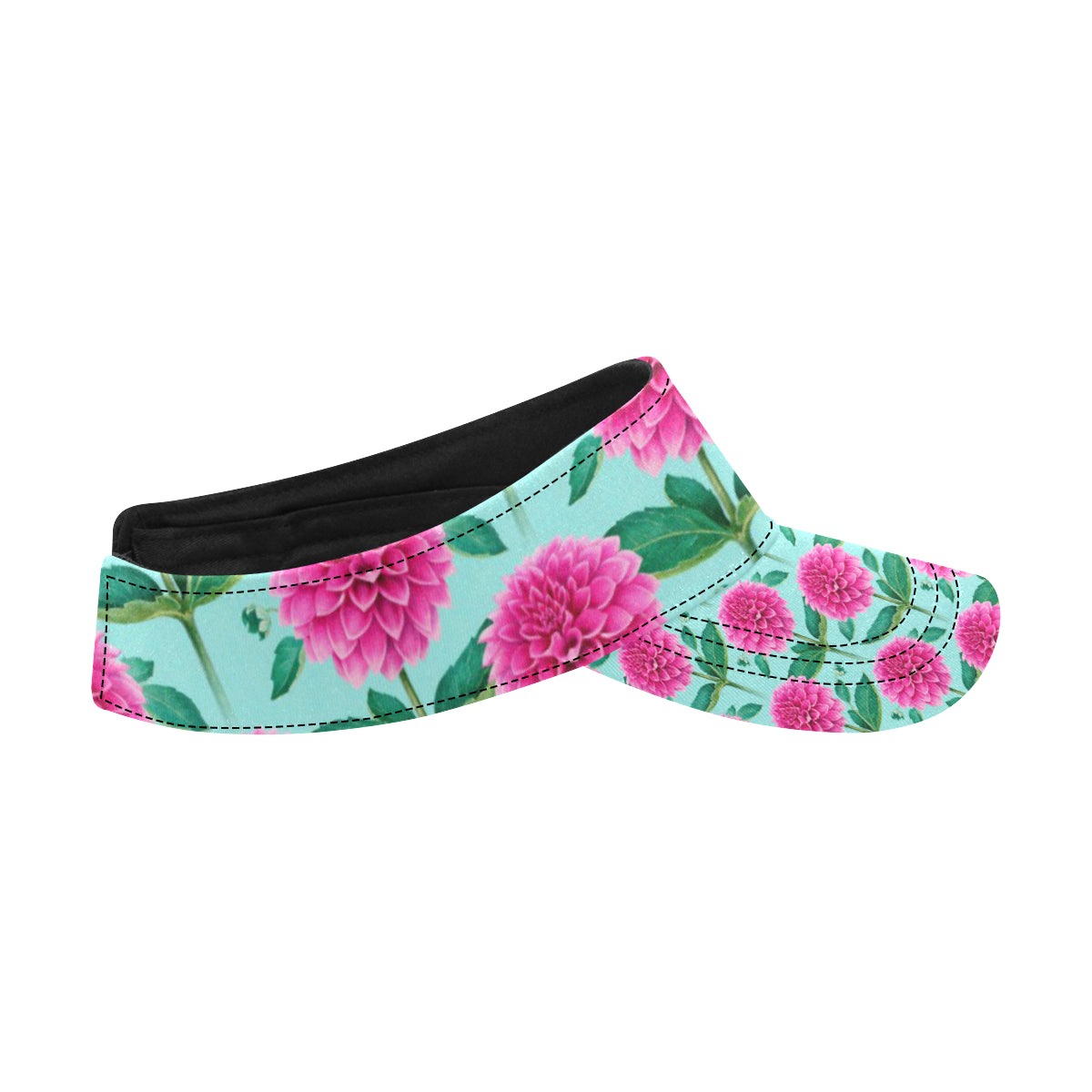 Dahlia Pattern Print Design DH08 Unisex Sun Visor