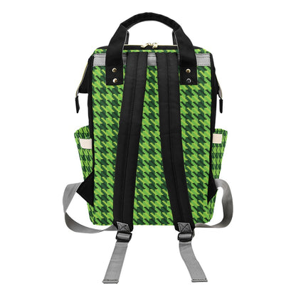 St Patricks Day Houndstooth Pattern Print LKS301 Diaper Bag Backpack