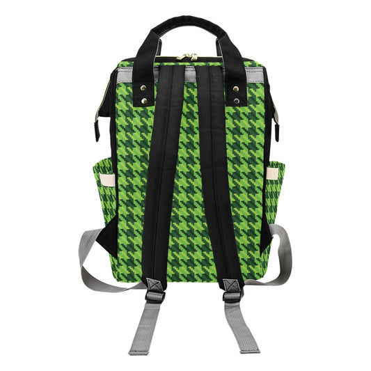 St Patricks Day Houndstooth Pattern Print LKS301 Diaper Bag Backpack