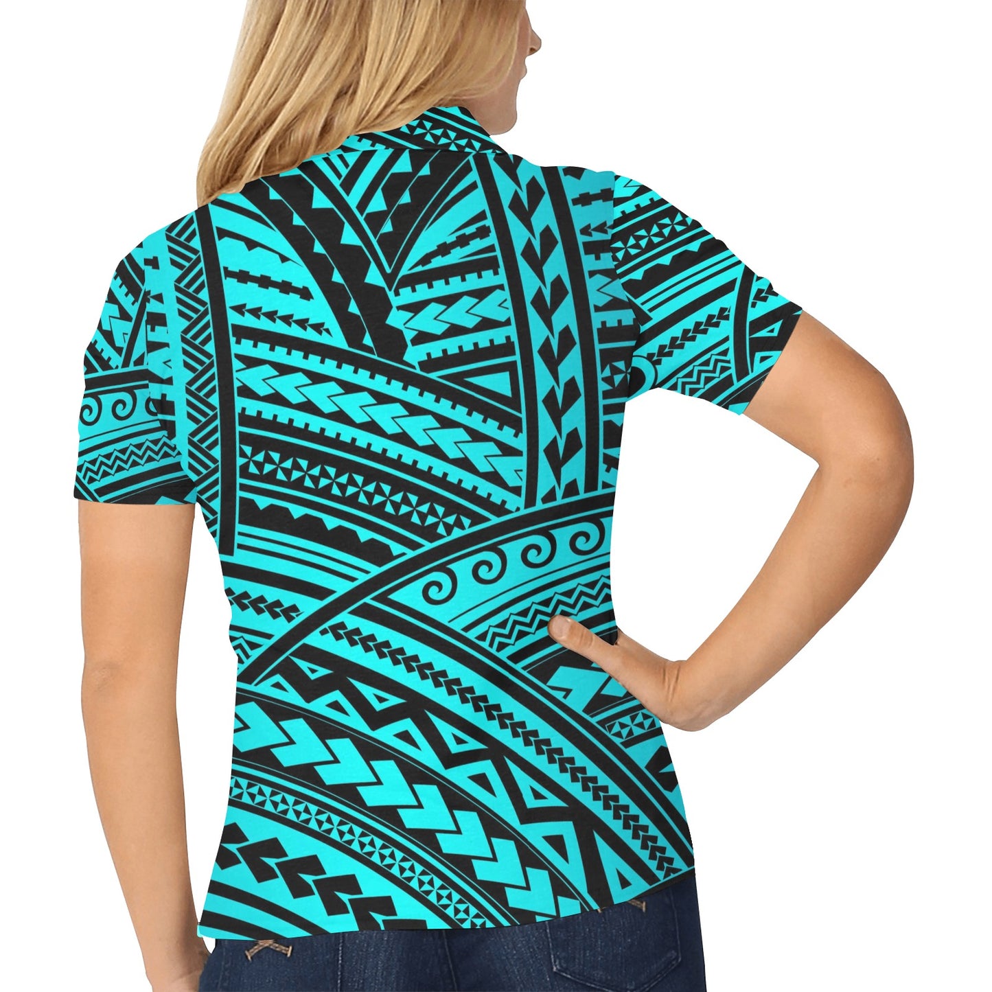 Polynesian Tribal Women's Polo Shirt