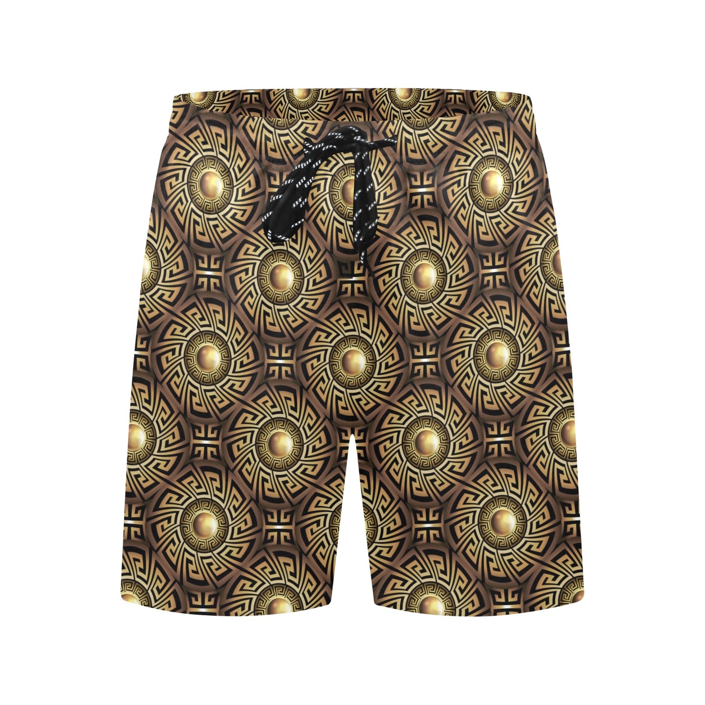 Ancient Greek Print Design LKS3012 Men's Swim Trunks Beach Shorts