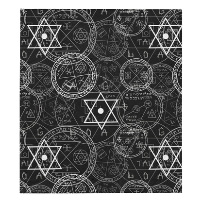 Pentagram Pattern Print Design A01 Premium Quilt