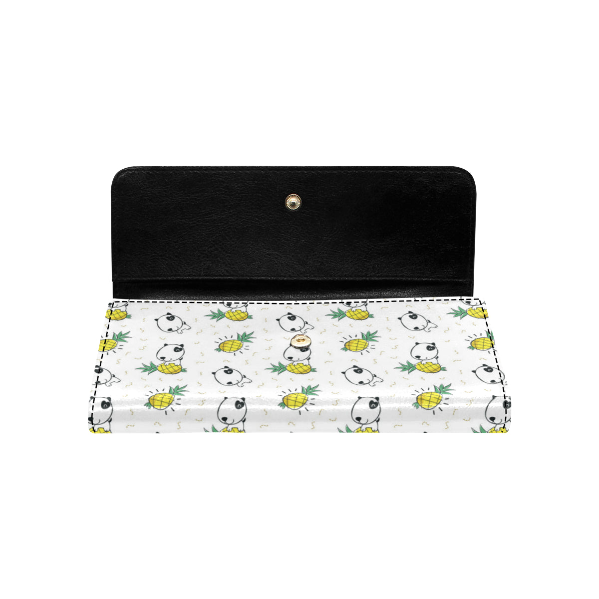 Bull Terriers Pattern Print Design 05 Women's Trifold Wallet