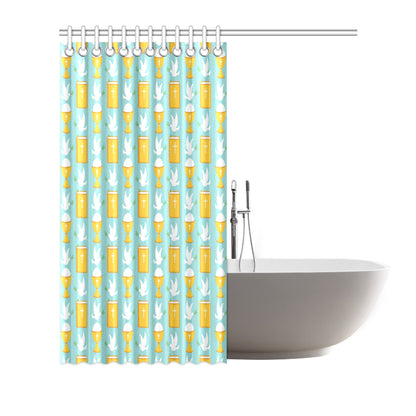 Christian Pattern Print Design 02 Shower Curtain