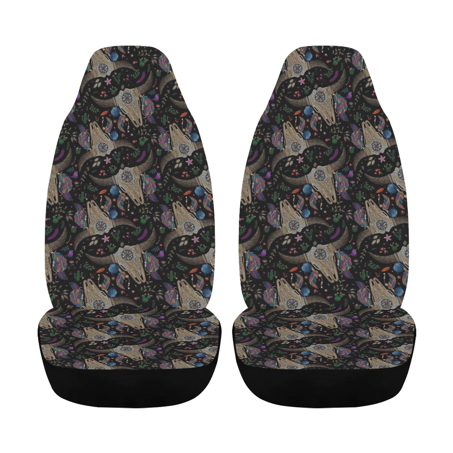 Buffalo Head Print Design LKS401 Car Seat Covers