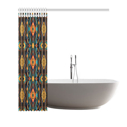 Kente Pattern Print Design 04 Shower Curtain