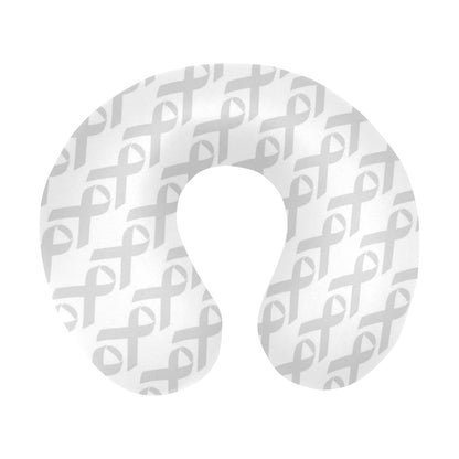 Brain cancer Pattern Print Design 02 U-Shaped Travel Neck Pillow