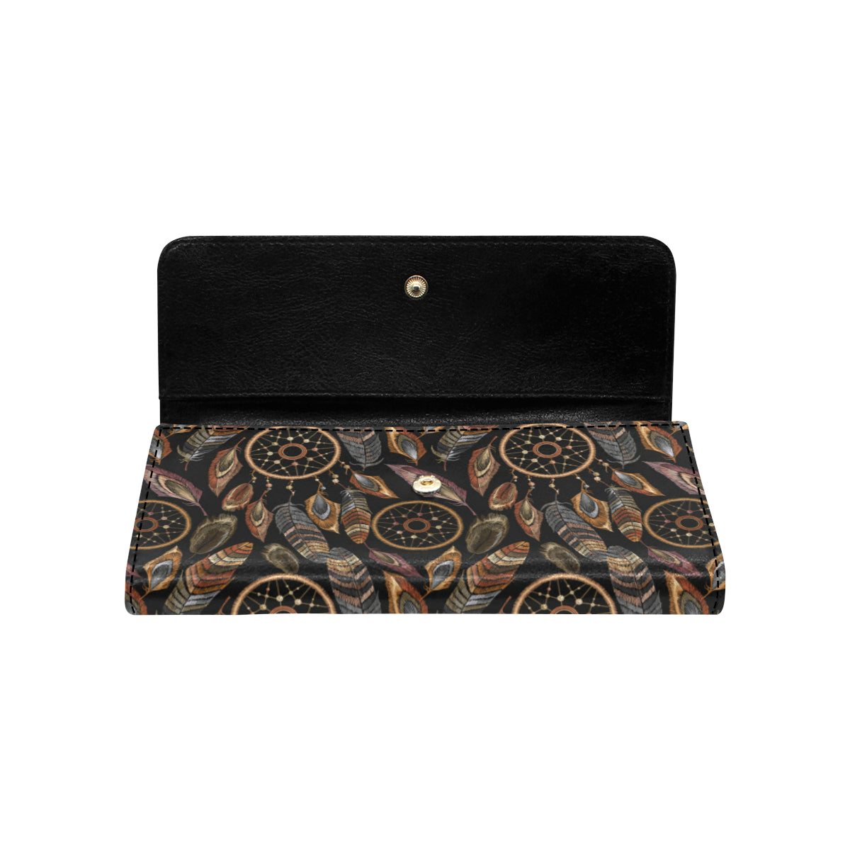 Dream catcher embroidered style Women's Trifold Wallet