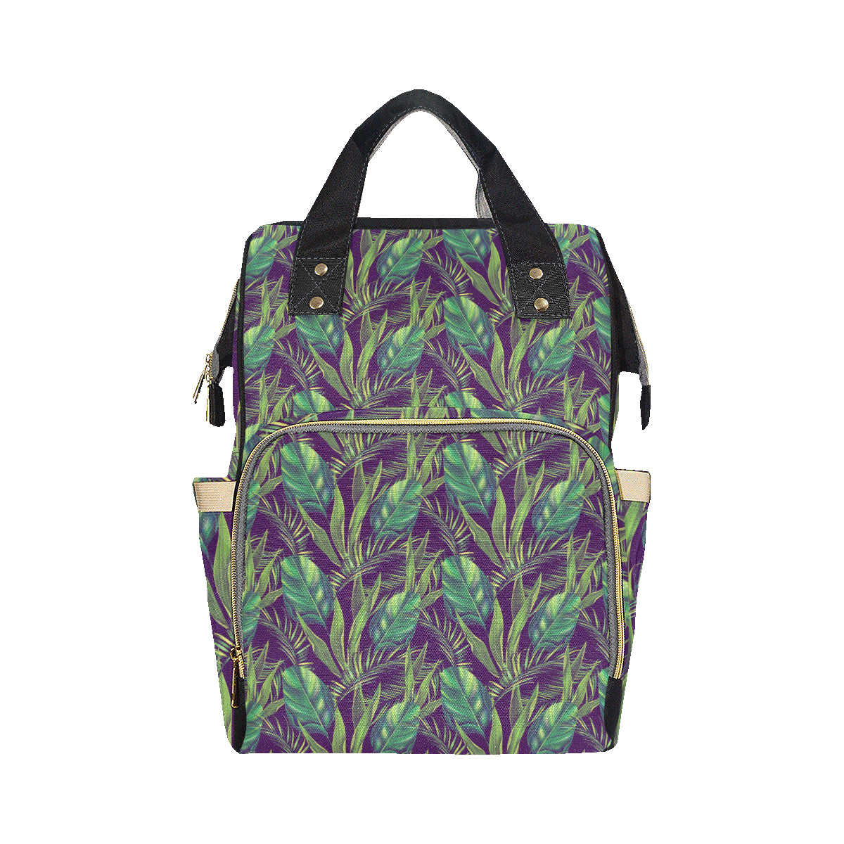 Palm Leaves Pattern Print Design PL03 Diaper Bag Backpack