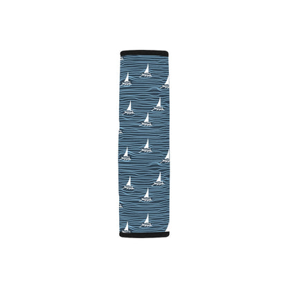 Sailboat Print Design LKS303 Car Seat Belt Cover