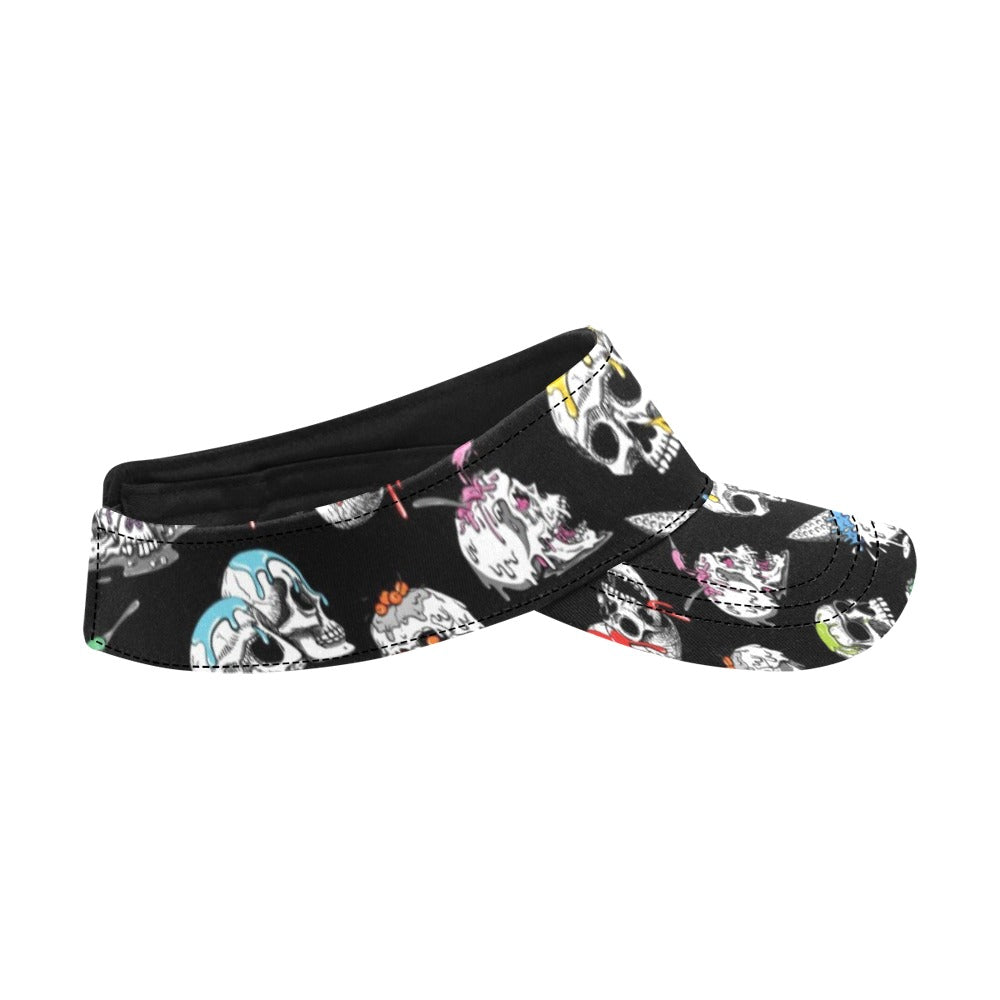 Skull Print Design LKS3013 Unisex Sun Visor