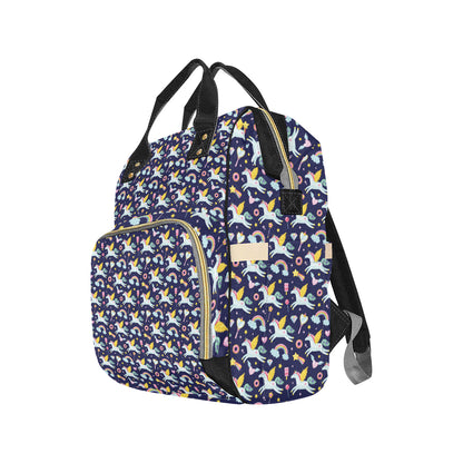 Pegasus Pattern Print Design 05 Diaper Bag Backpack