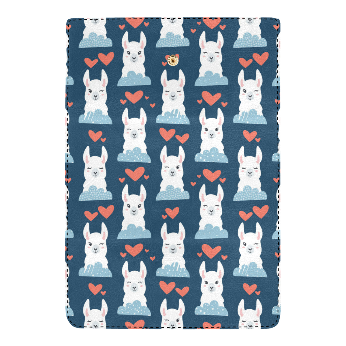 Alpaca Love Pattern Print Design 05 Women's Trifold Wallet