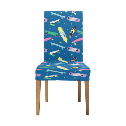 Skateboard Print Design LKS302 Dining Chair Slipcover