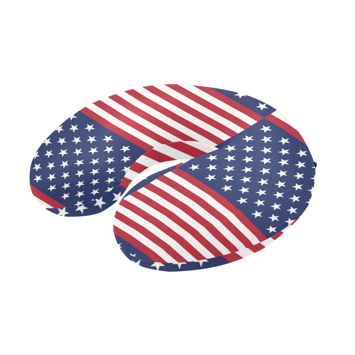 Patriotic US Flag Pattern Print Design A03 U-Shaped Travel Neck Pillow