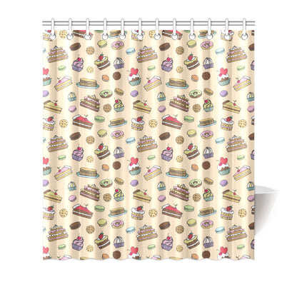 Cake Pattern Print Design 03 Shower Curtain