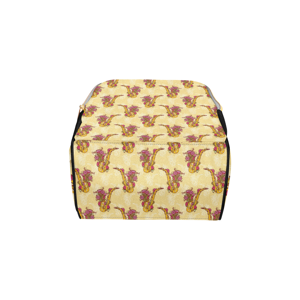 Saxophone Pattern Print Design 04 Diaper Bag Backpack