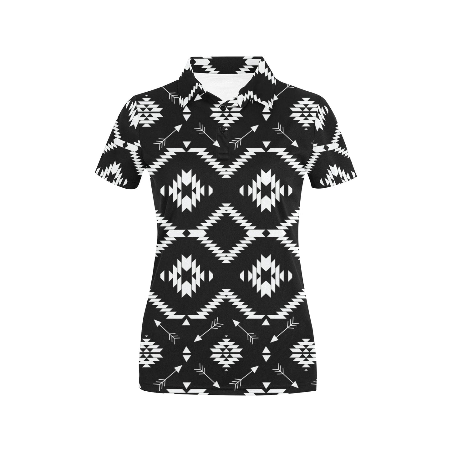 Native Pattern Print Design A04 Women's Polo Shirt