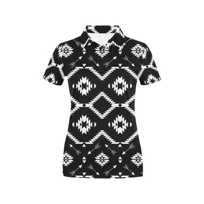 Native Pattern Print Design A04 Women's Polo Shirt