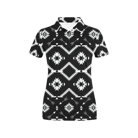 Native Pattern Print Design A04 Women's Polo Shirt