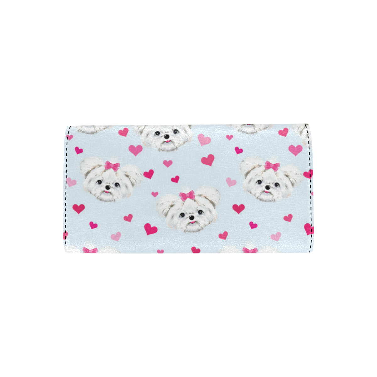 Maltese Pattern Print Design 03 Women's Trifold Wallet