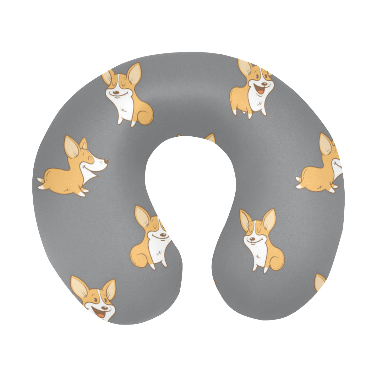 Pembroke Welsh Corgis Pattern Print Design A02 U-Shaped Travel Neck Pillow