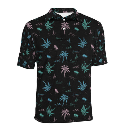 Aloha Hawaii Pattern Print Design 03 Men Polo Shirt