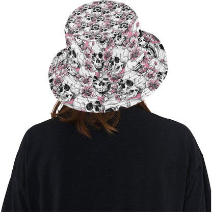 Cherry Blossom Pattern Print Design CB03 Unisex Bucket Hat