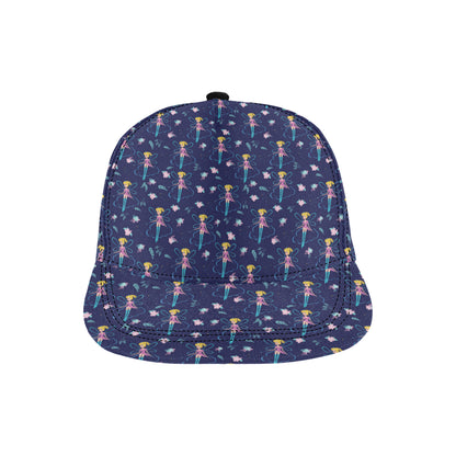 Fairy Cartoon Style Print Pattern Snapback Cap