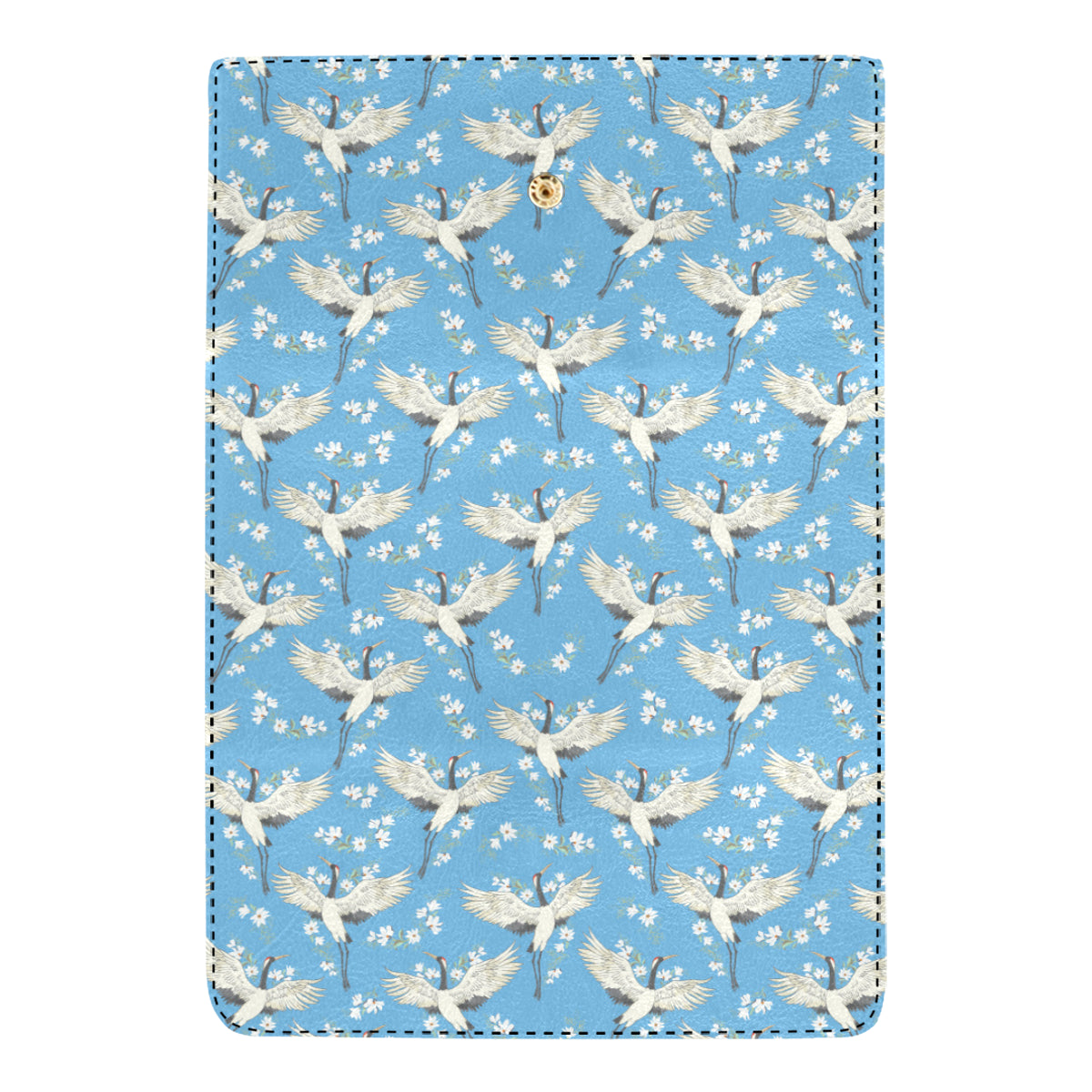 Crane Pattern Print Design 03 Women's Trifold Wallet