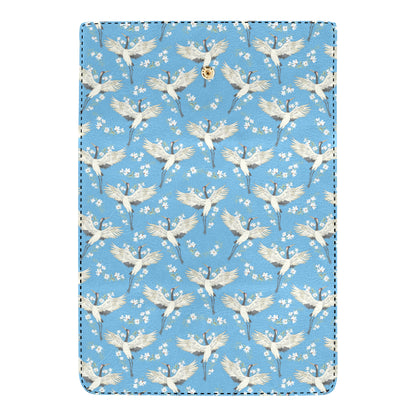 Crane Pattern Print Design 03 Women's Trifold Wallet