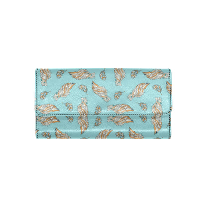 Angel Wings Pattern Print Design 03 Women's Trifold Wallet