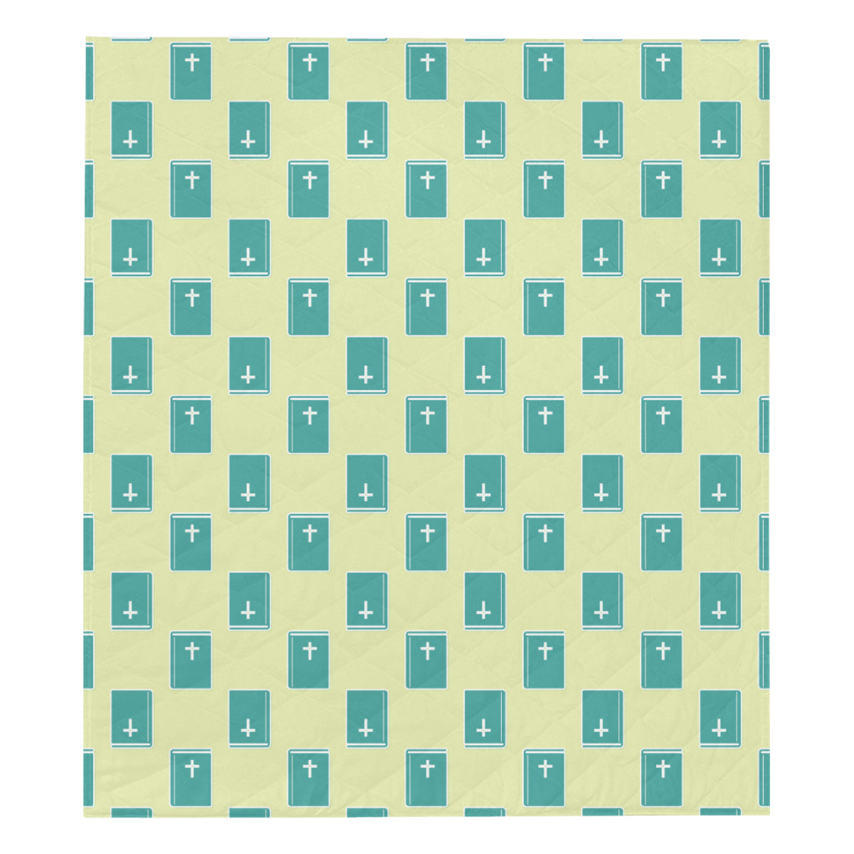 Bible Pattern Print Design 04 Premium Quilt